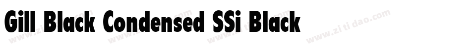 Gill Black Condensed SSi Black Condensed字体转换